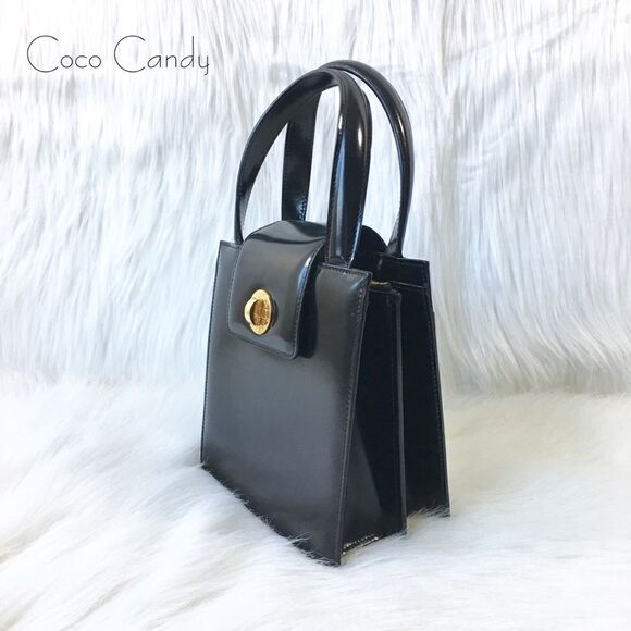 🔃Bulgari Black Leather Accordion Crossbody Bag - Picture 4 of 16